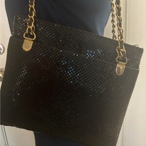 Comeco Elegant Black Chain Shoulder Bag